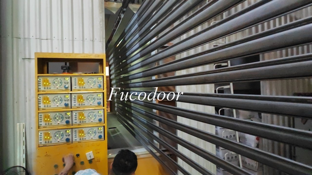 Cửa cuốn siêu trường sơn tĩnh điện, Cửa cuốn siêu trường inox, cửa cuốn siêu trường