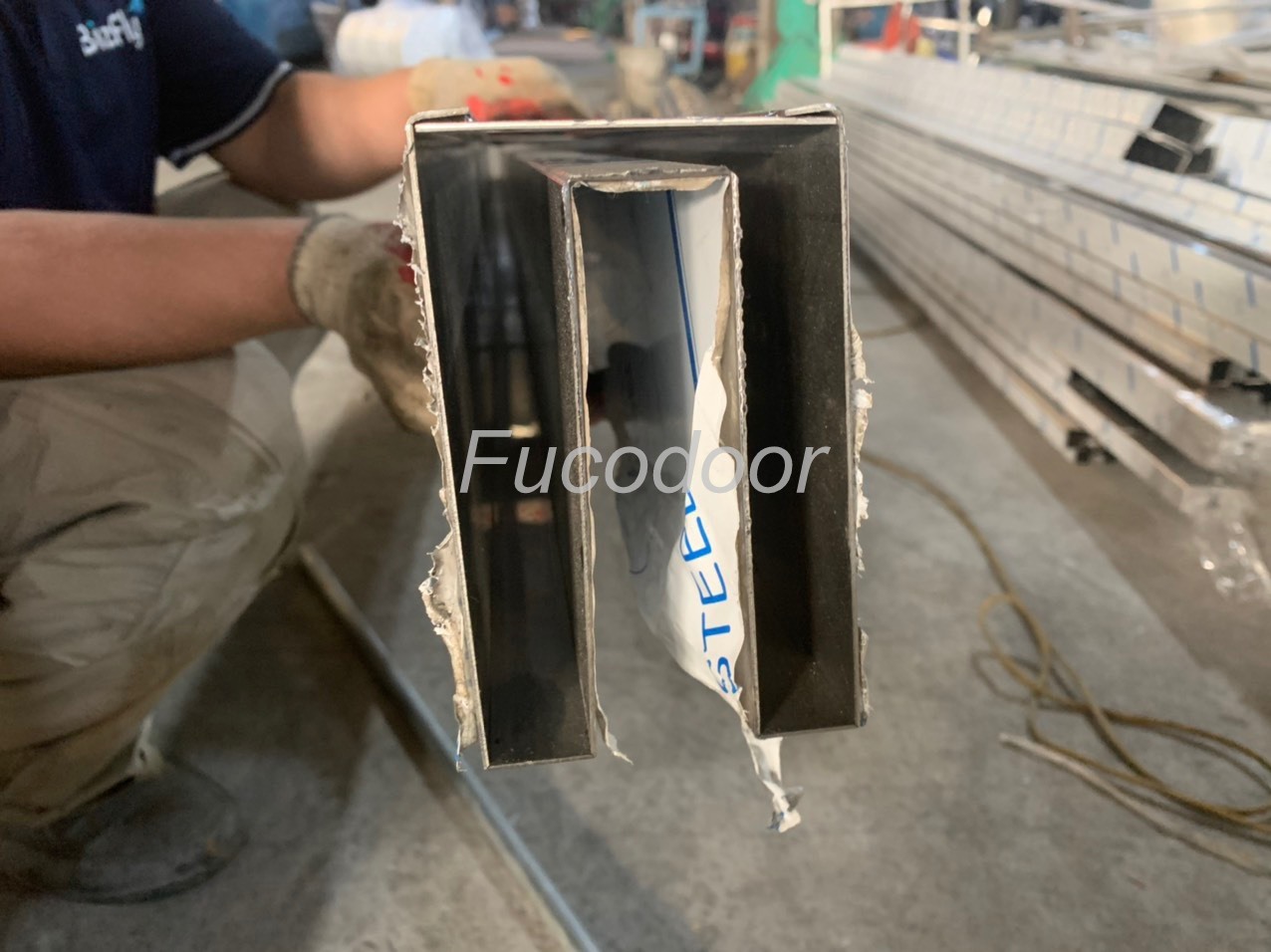 Cửa cuốn siêu trường ST100 inox tại bắc ninh
