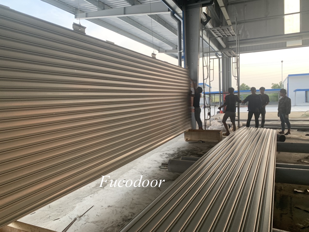 Cửa cuốn siêu trường inox, cửa cuốn siêu trường tại Thái Bình
