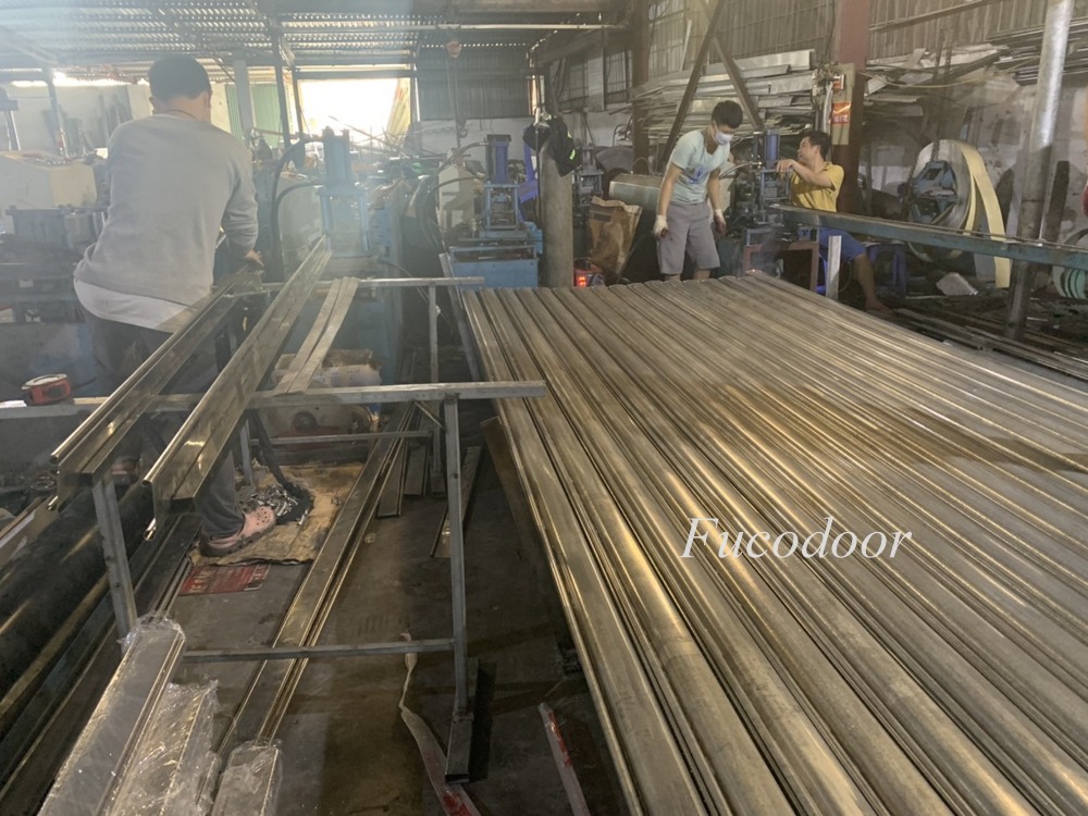 Cửa cuốn siêu trường, cửa cuốn nhà xưởng, Cửa cuốn siêu trường thép mạ màu