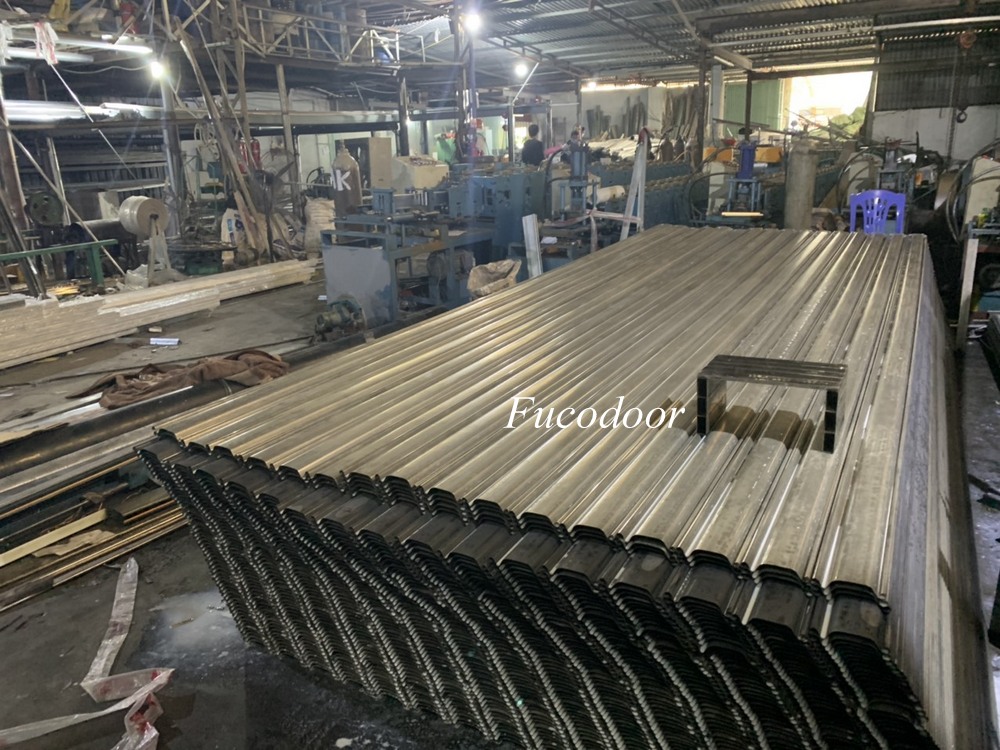 Cửa cuốn siêu trường, cửa cuốn nhà xưởng, Cửa cuốn siêu trường thép mạ màu