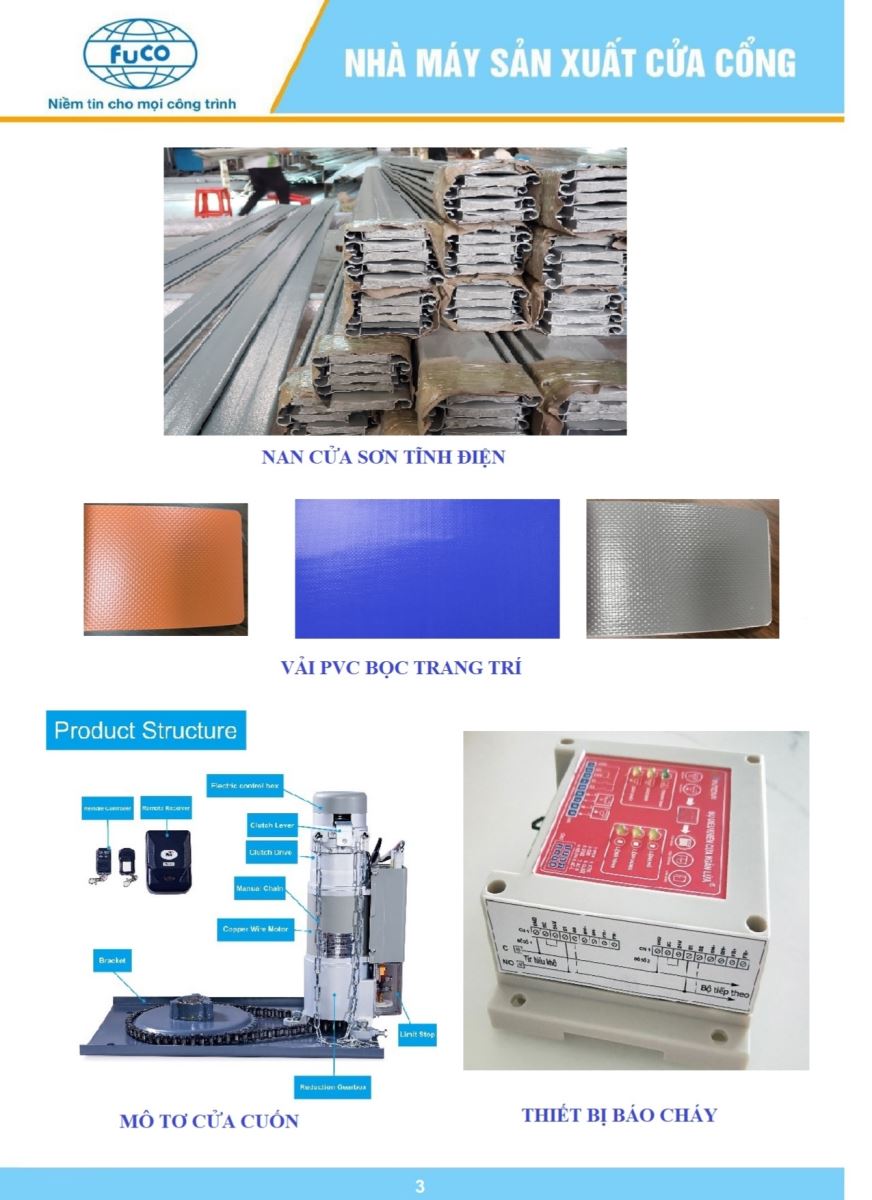 Cửa cuốn chống cháy thép catalogue EI60 phút