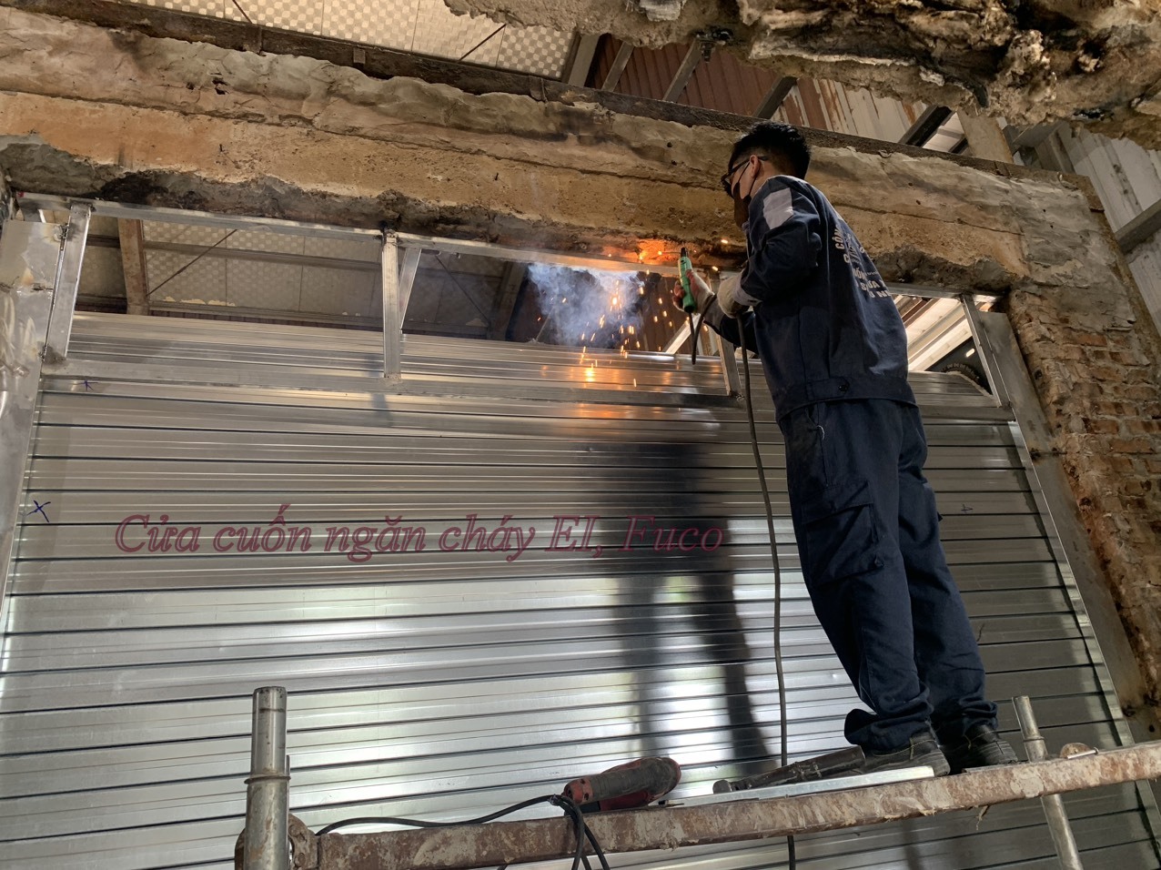 Cửa cuốn ngăn cháy EI, cửa cuốn ngăn cháy EI60, EI70, Thiết bị cửa cuốn ngăn cháy EI