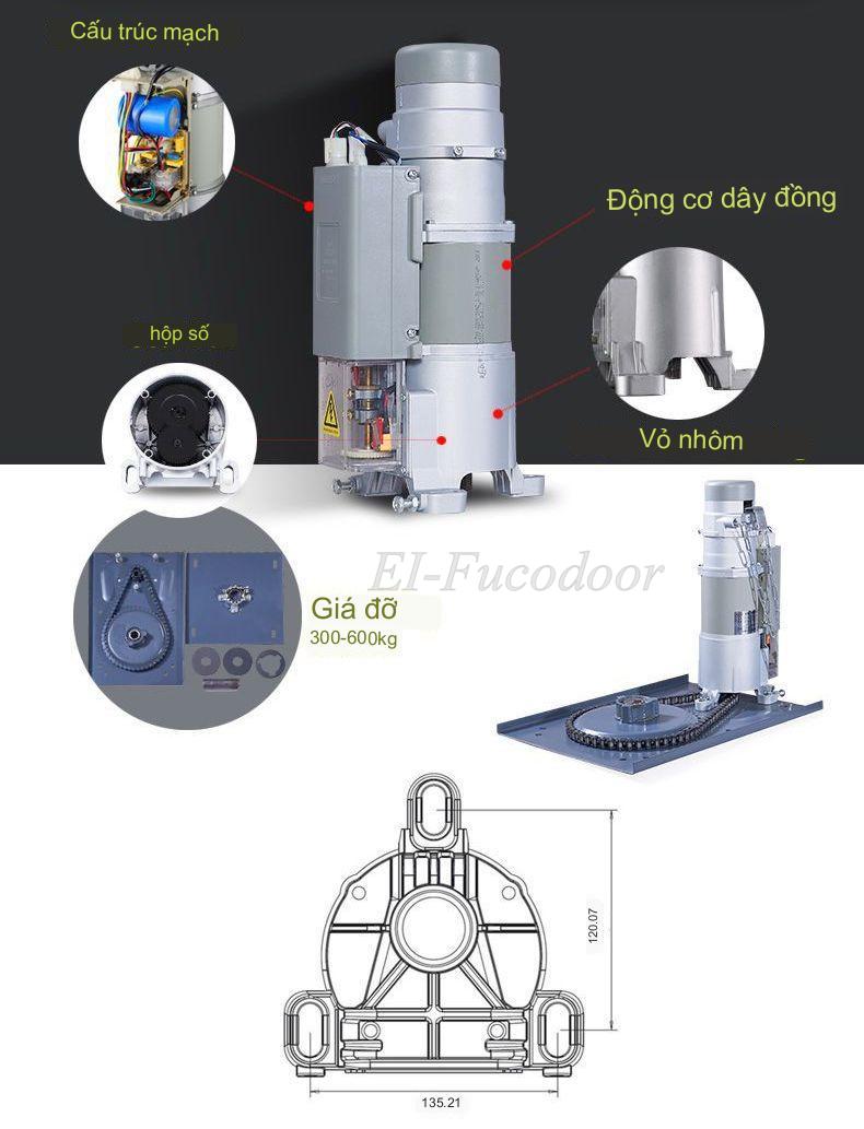Cửa cuốn chống cháy EI 60 và motor