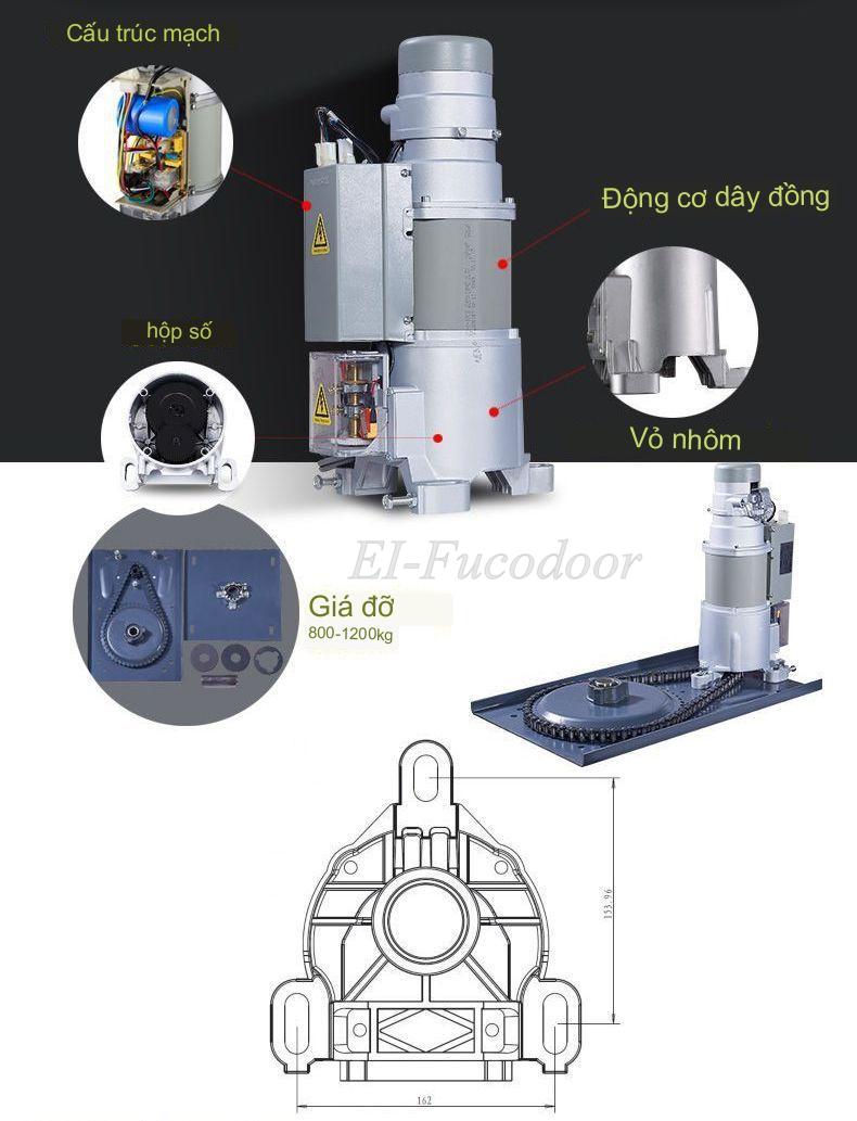 Cửa cuốn chống cháy EI 60 và motor