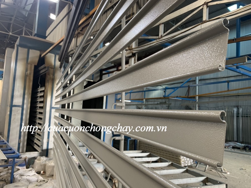 Cửa cuốn chống cháy bằng thép, cửa cuốn cháy hàn quốc