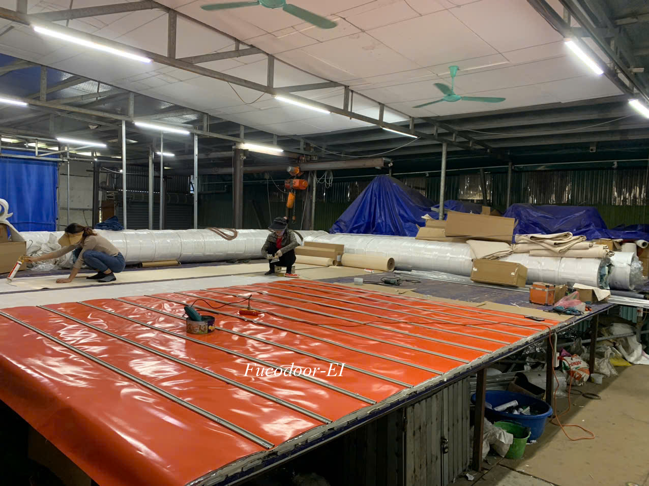 Cửa cuốn chống cháy E60, Fuco, cách nhiệt EI60 tại Khu công nghệ cao Hòa Lạc, Hà Nội, Cửa cuốn chống cháy E60, cách nhiệt EI60 tại Khu công nghiệp Đông Anh, Hà Nội