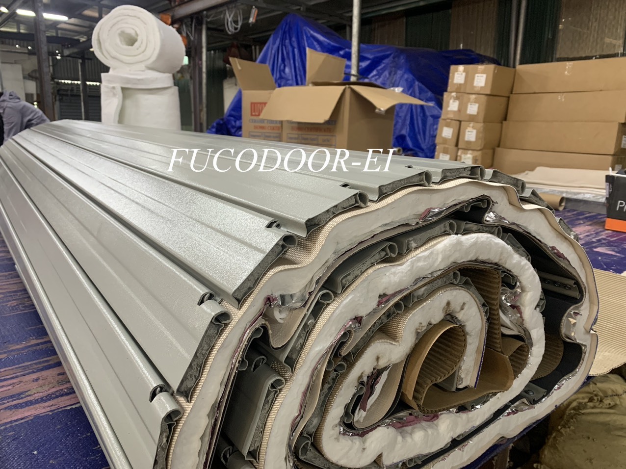 Cửa cuốn chống cháy EI 60 phút, cửa cuốn ngăn cháy cách nhiệt EI70, cửa cuốn cách nhiệt EI