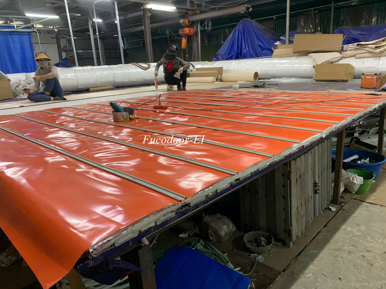 Cửa cuốn chống cháy EI 60 phút, cửa cuốn ngăn cháy cách nhiệt EI70, cửa cuốn cách nhiệt EI