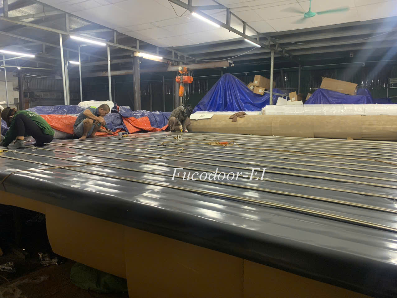Cửa cuốn chống cháy 2 lớp, báo giá cửa cuốn chống cháy E, EI