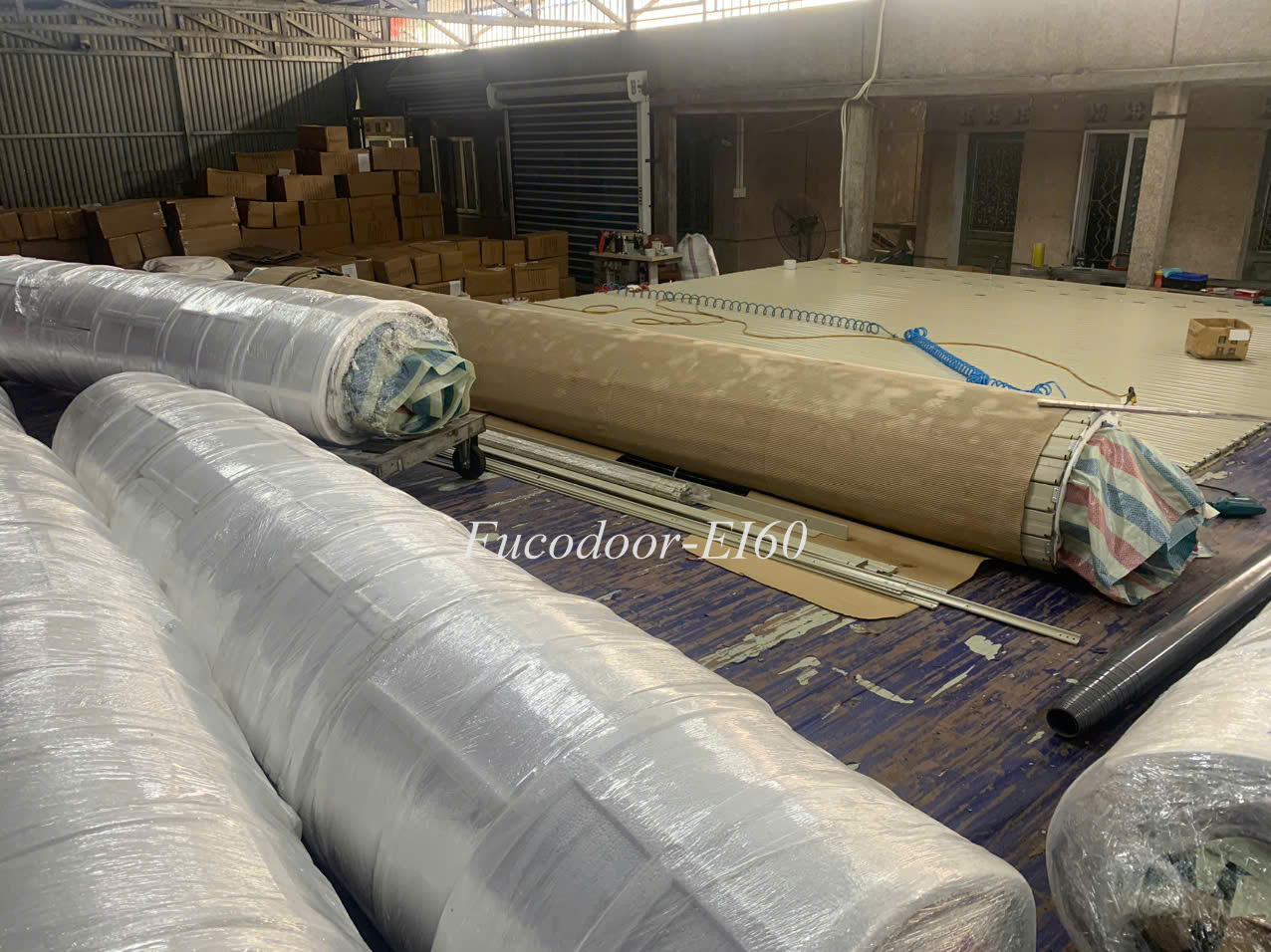 Cửa cuốn chống cháy, ngăn cháy EI, Fucodoor tại Khu nhà xưởng Kizuna - Lê Minh Xuân (Eco Factory)