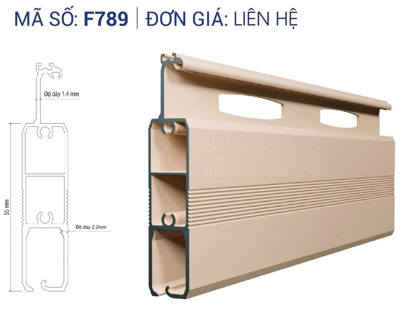 Cửa cuốn Đức Fucodoor F789