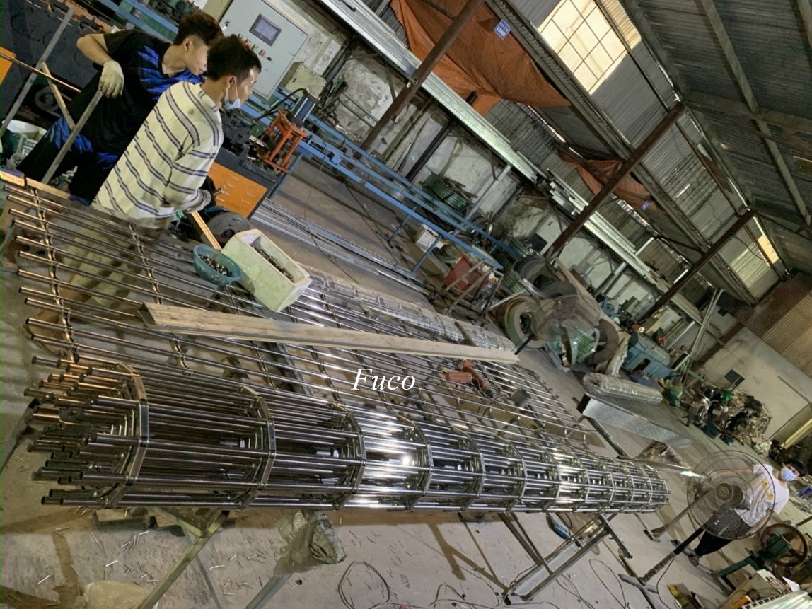 Cửa cuốn song ngang ống tròn 19 và phi 21, INOX 201 và INOX 304
