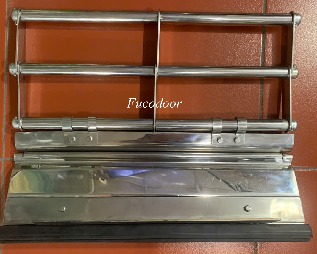 Cửa cuốn song ngang ống lồng INOX 304 xếp thẳng ống phi 19
