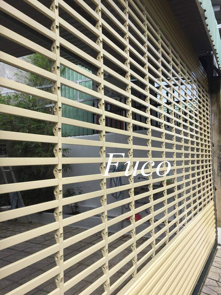Cửa cuốn song ngang hộp 20x20, sơn tĩnh điện