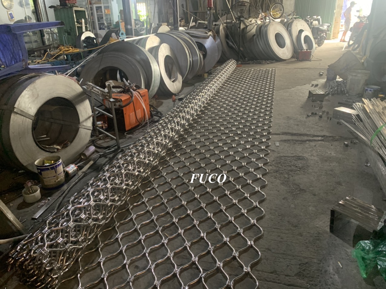 Cửa cuốn Mắt lưới inox Fuco, Cửa cuốn Mắt lưới inox Fucodoor, Cửa cuốn Mắt lưới Fucodoor tại Điện Biên