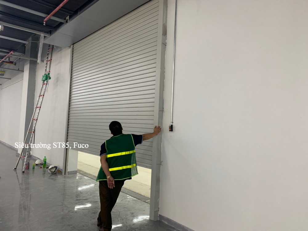 Cửa cuốn siêu trường nhà xưởng tại Ninh Bình, cửa cuốn nhà công nghiệp