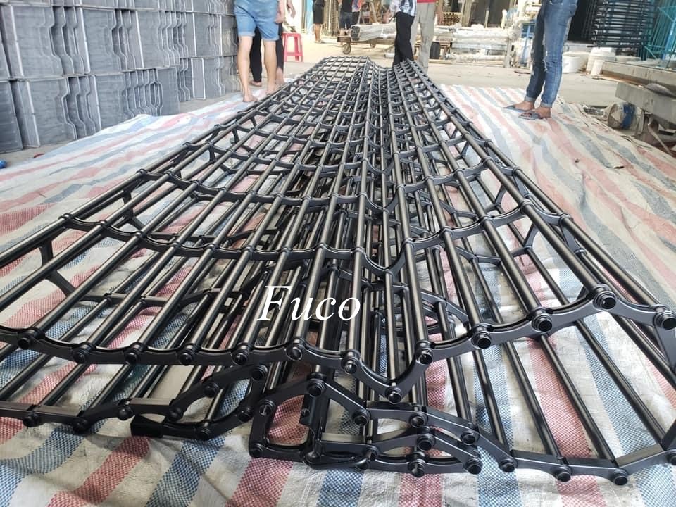 sơn tĩnh điện ống tròn phi 19 dầy 1.1ly, Cửa cuốn song ngang sơn tĩnh điện song