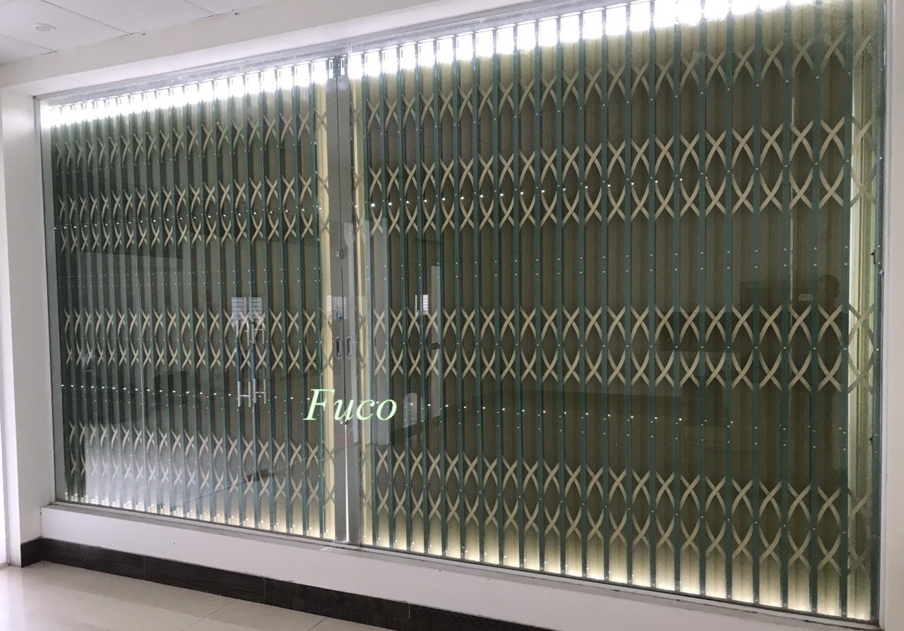 cửa xếp đài loan nan chéo rỗng,  cửa xếp đài loan nan chéo đặc