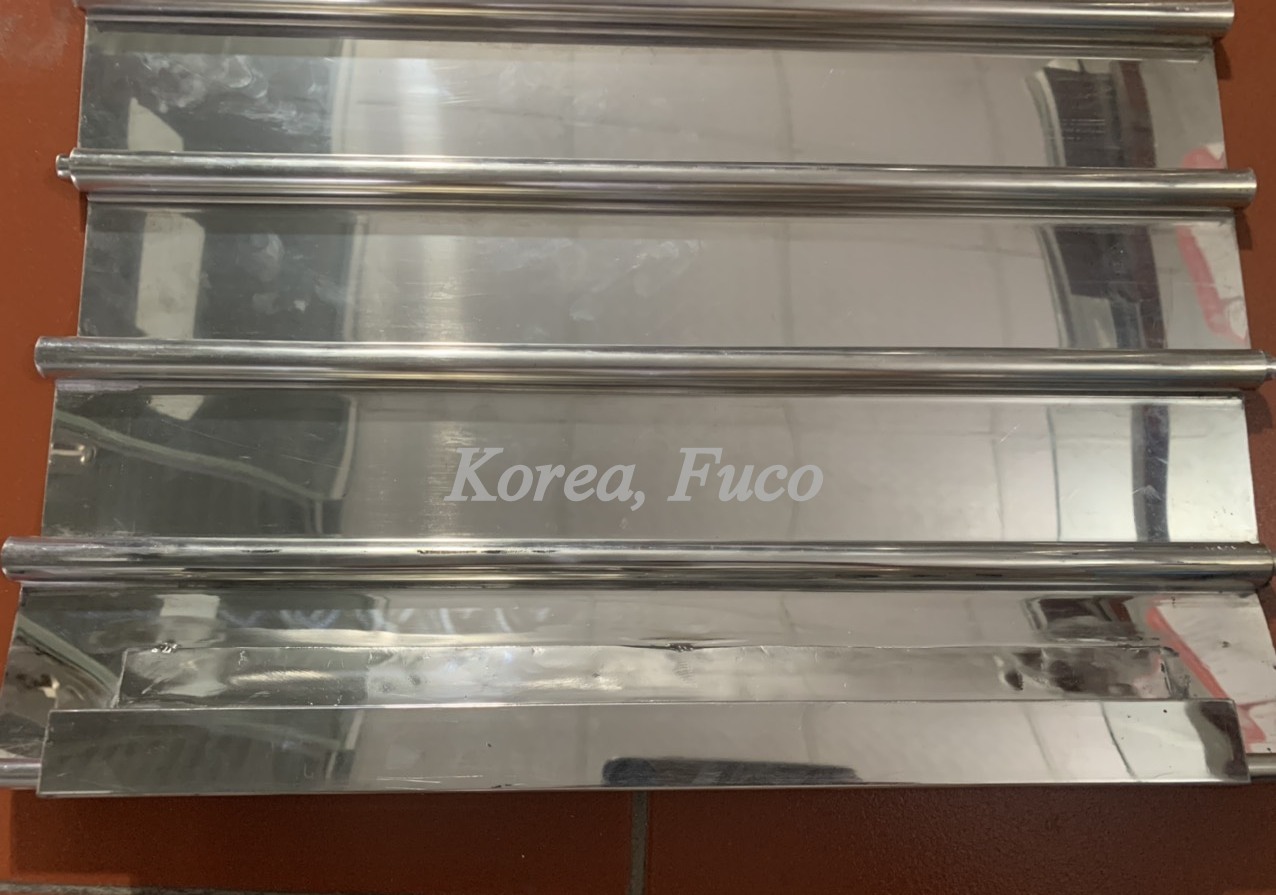 Cửa cuốn siêu trường INOX St85, Korea, bản phẳng dầy 0.8mm