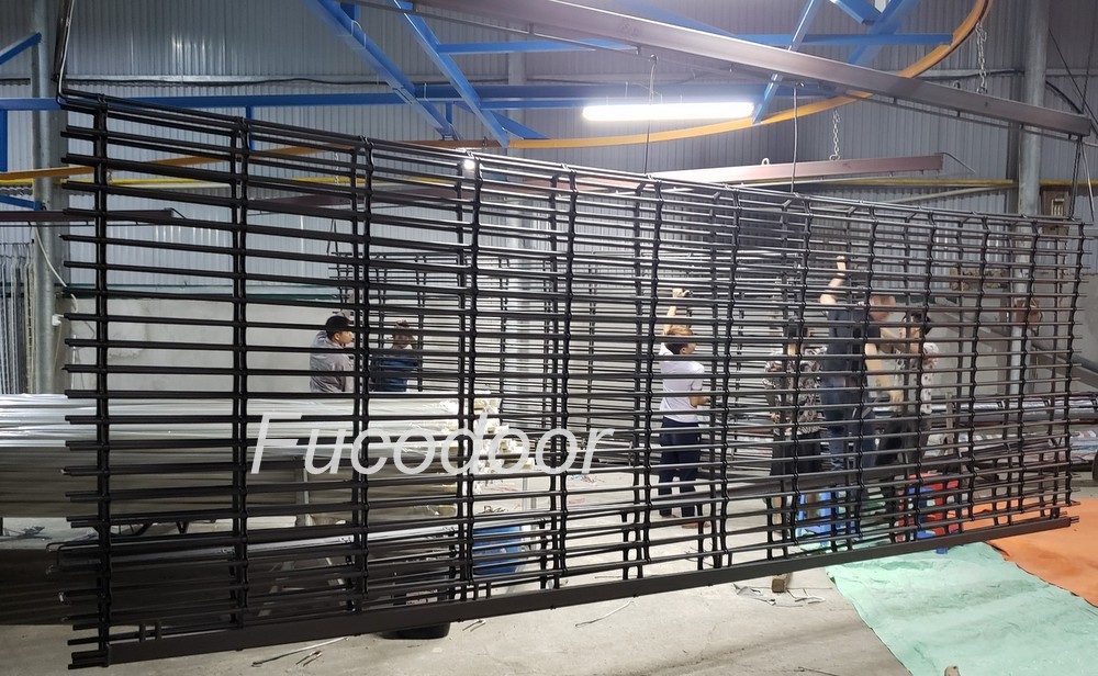 ទ្វាររមូរប៉ារ៉ាឡែលផ្តេក INOX 304 Fuco តម្លៃទ្វាររមូរប៉ារ៉ាឡែលផ្តេក 19